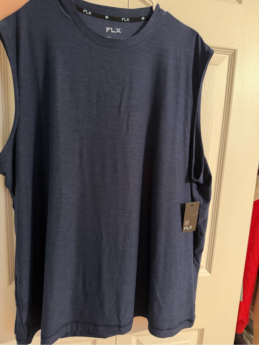 FLX Men's Navy Muscle Tank Top